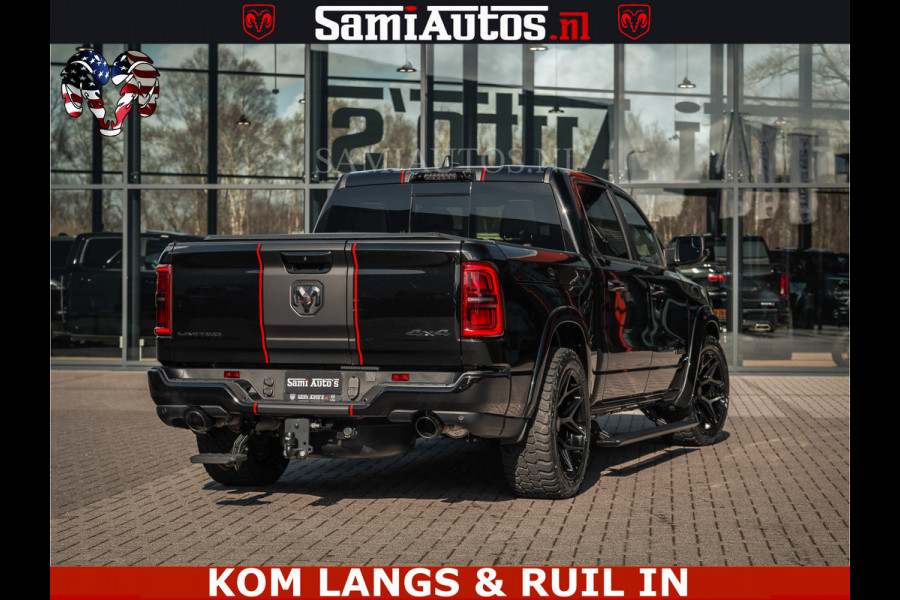 Dodge Ram HULK | Limited Night H.O 540HP 706Nm | Massage + Full Option | De Meest Luxe en Volle Pick-Up in zijn Klasse | Hulk Pack is meer Comfortabele Dubbele Cabine met Royale 5 Zitplaatsen | BPM vrij | Nu Leverbaar uit Voorraad | Voorraad Nr 2357 - 5182 | De specialist in Amerikaanse pick‑ups in Nederland en Europa.