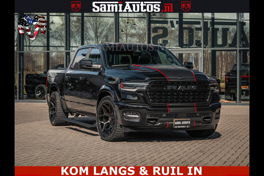 Dodge Ram HULK | Limited Night H.O 540HP 706Nm | Massage + Full Option | De Meest Luxe en Volle Pick-Up in zijn Klasse | Hulk Pack is meer Comfortabele Dubbele Cabine met Royale 5 Zitplaatsen | BPM vrij | Nu Leverbaar uit Voorraad | Voorraad Nr 2357 - 5182 | De specialist in Amerikaanse pick‑ups in Nederland en Europa.
