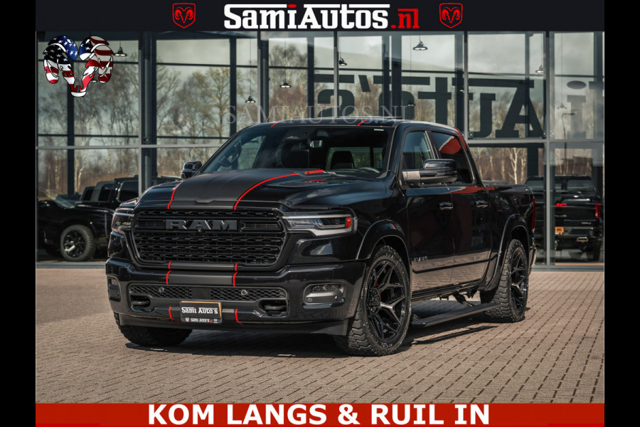 Dodge Ram HULK | Limited Night H.O 540HP 706Nm | Massage + Full Option | De Meest Luxe en Volle Pick-Up in zijn Klasse | Hulk Pack is meer Comfortabele Dubbele Cabine met Royale 5 Zitplaatsen | BPM vrij | Nu Leverbaar uit Voorraad | Voorraad Nr 2357 - 5182 | De specialist in Amerikaanse pick‑ups in Nederland en Europa.