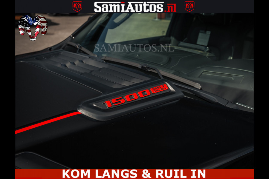 Dodge Ram HULK | Limited Night H.O 540HP 706Nm | Massage + Full Option | De Meest Luxe en Volle Pick-Up in zijn Klasse | Hulk Pack is meer Comfortabele Dubbele Cabine met Royale 5 Zitplaatsen | BPM vrij | Nu Leverbaar uit Voorraad | Voorraad Nr 2357 - 5182 | De specialist in Amerikaanse pick‑ups in Nederland en Europa.
