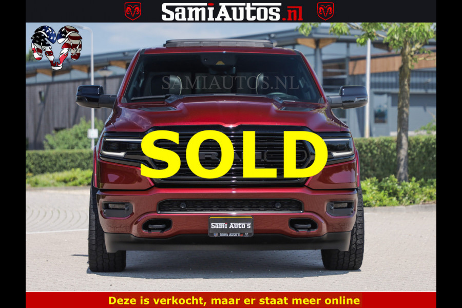 Dodge Ram DELMONICO | LIMITED NIGHT 5.7 V8 | BOM VOL | HUD | LUCHTVERING | MEEST LUXE DUBBELE CABINE | 5 PERSOONS | ROYALE STOELEN MET LUXE BEKLEDING | DC | GRIJSKENTEKEN | Z.G.A.N | EERSTE EIGENAAR | ORIGINELE NEDERLANDSE AUTO | | De specialist in Amerikaanse pick‑ups in Nederland en Europa.