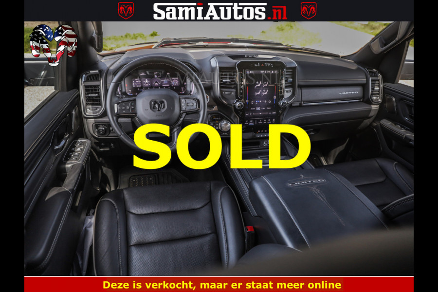 Dodge Ram DELMONICO | LIMITED NIGHT 5.7 V8 | BOM VOL | HUD | LUCHTVERING | MEEST LUXE DUBBELE CABINE | 5 PERSOONS | ROYALE STOELEN MET LUXE BEKLEDING | DC | GRIJSKENTEKEN | Z.G.A.N | EERSTE EIGENAAR | ORIGINELE NEDERLANDSE AUTO | | De specialist in Amerikaanse pick‑ups in Nederland en Europa.