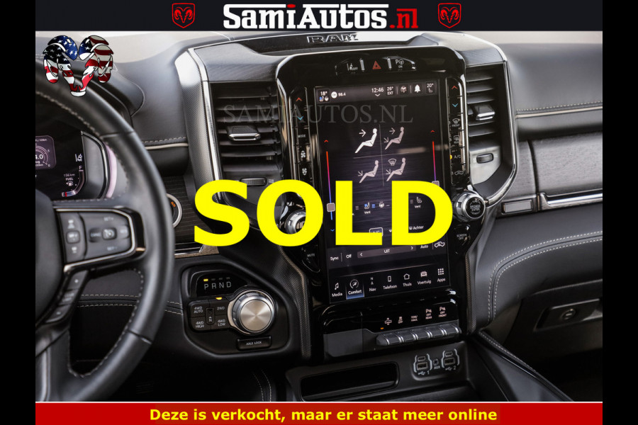 Dodge Ram DELMONICO | LIMITED NIGHT 5.7 V8 | BOM VOL | HUD | LUCHTVERING | MEEST LUXE DUBBELE CABINE | 5 PERSOONS | ROYALE STOELEN MET LUXE BEKLEDING | DC | GRIJSKENTEKEN | Z.G.A.N | EERSTE EIGENAAR | ORIGINELE NEDERLANDSE AUTO | | De specialist in Amerikaanse pick‑ups in Nederland en Europa.