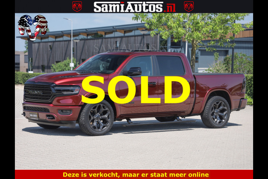 Dodge Ram DELMONICO | LIMITED NIGHT 5.7 V8 | BOM VOL | HUD | LUCHTVERING | MEEST LUXE DUBBELE CABINE | 5 PERSOONS | ROYALE STOELEN MET LUXE BEKLEDING | DC | GRIJSKENTEKEN | Z.G.A.N | EERSTE EIGENAAR | ORIGINELE NEDERLANDSE AUTO | | De specialist in Amerikaanse pick‑ups in Nederland en Europa.
