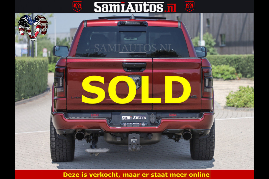 Dodge Ram DELMONICO | LIMITED NIGHT 5.7 V8 | BOM VOL | HUD | LUCHTVERING | MEEST LUXE DUBBELE CABINE | 5 PERSOONS | ROYALE STOELEN MET LUXE BEKLEDING | DC | GRIJSKENTEKEN | Z.G.A.N | EERSTE EIGENAAR | ORIGINELE NEDERLANDSE AUTO | | De specialist in Amerikaanse pick‑ups in Nederland en Europa.