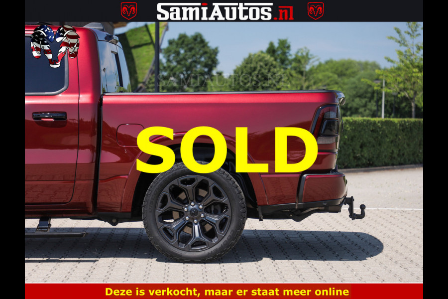 Dodge Ram DELMONICO | LIMITED NIGHT 5.7 V8 | BOM VOL | HUD | LUCHTVERING | MEEST LUXE DUBBELE CABINE | 5 PERSOONS | ROYALE STOELEN MET LUXE BEKLEDING | DC | GRIJSKENTEKEN | Z.G.A.N | EERSTE EIGENAAR | ORIGINELE NEDERLANDSE AUTO | | De specialist in Amerikaanse pick‑ups in Nederland en Europa.