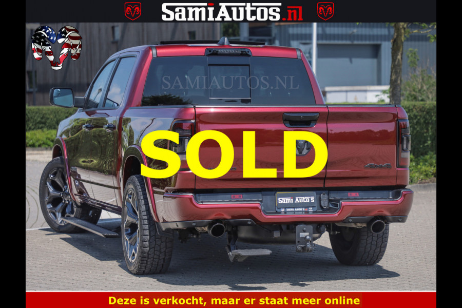 Dodge Ram DELMONICO | LIMITED NIGHT 5.7 V8 | BOM VOL | HUD | LUCHTVERING | MEEST LUXE DUBBELE CABINE | 5 PERSOONS | ROYALE STOELEN MET LUXE BEKLEDING | DC | GRIJSKENTEKEN | Z.G.A.N | EERSTE EIGENAAR | ORIGINELE NEDERLANDSE AUTO | | De specialist in Amerikaanse pick‑ups in Nederland en Europa.