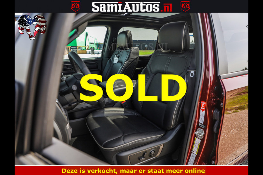 Dodge Ram DELMONICO | LIMITED NIGHT 5.7 V8 | BOM VOL | HUD | LUCHTVERING | MEEST LUXE DUBBELE CABINE | 5 PERSOONS | ROYALE STOELEN MET LUXE BEKLEDING | DC | GRIJSKENTEKEN | Z.G.A.N | EERSTE EIGENAAR | ORIGINELE NEDERLANDSE AUTO | | De specialist in Amerikaanse pick‑ups in Nederland en Europa.