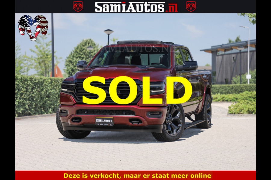 Dodge Ram DELMONICO | LIMITED NIGHT 5.7 V8 | BOM VOL | HUD | LUCHTVERING | MEEST LUXE DUBBELE CABINE | 5 PERSOONS | ROYALE STOELEN MET LUXE BEKLEDING | DC | GRIJSKENTEKEN | Z.G.A.N | EERSTE EIGENAAR | ORIGINELE NEDERLANDSE AUTO | | De specialist in Amerikaanse pick‑ups in Nederland en Europa.