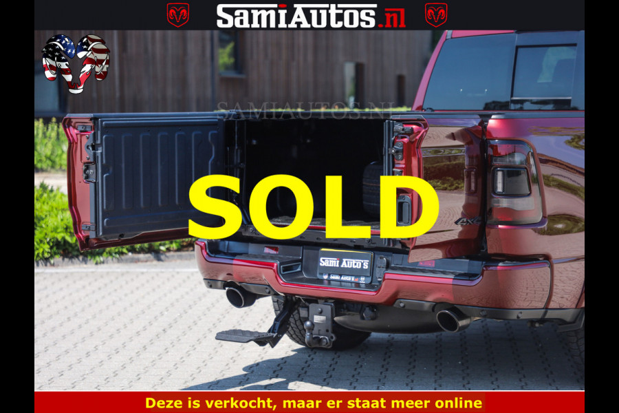 Dodge Ram DELMONICO | LIMITED NIGHT 5.7 V8 | BOM VOL | HUD | LUCHTVERING | MEEST LUXE DUBBELE CABINE | 5 PERSOONS | ROYALE STOELEN MET LUXE BEKLEDING | DC | GRIJSKENTEKEN | Z.G.A.N | EERSTE EIGENAAR | ORIGINELE NEDERLANDSE AUTO | | De specialist in Amerikaanse pick‑ups in Nederland en Europa.