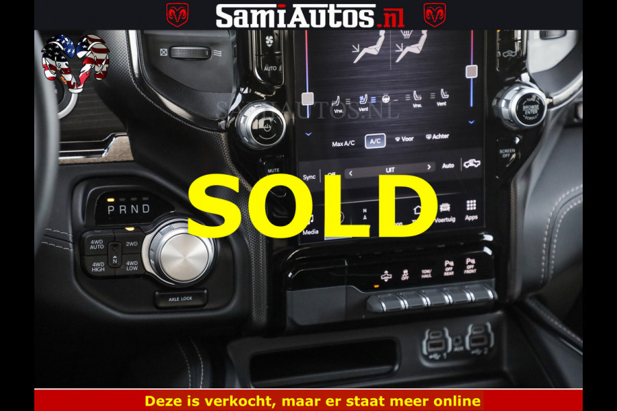 Dodge Ram DELMONICO | LIMITED NIGHT 5.7 V8 | BOM VOL | HUD | LUCHTVERING | MEEST LUXE DUBBELE CABINE | 5 PERSOONS | ROYALE STOELEN MET LUXE BEKLEDING | DC | GRIJSKENTEKEN | Z.G.A.N | EERSTE EIGENAAR | ORIGINELE NEDERLANDSE AUTO | | De specialist in Amerikaanse pick‑ups in Nederland en Europa.