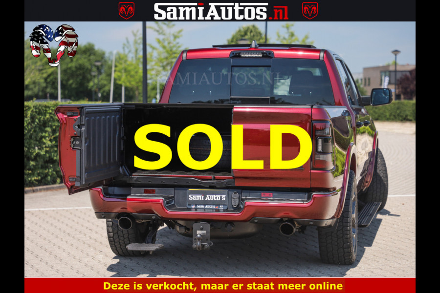 Dodge Ram DELMONICO | LIMITED NIGHT 5.7 V8 | BOM VOL | HUD | LUCHTVERING | MEEST LUXE DUBBELE CABINE | 5 PERSOONS | ROYALE STOELEN MET LUXE BEKLEDING | DC | GRIJSKENTEKEN | Z.G.A.N | EERSTE EIGENAAR | ORIGINELE NEDERLANDSE AUTO | | De specialist in Amerikaanse pick‑ups in Nederland en Europa.