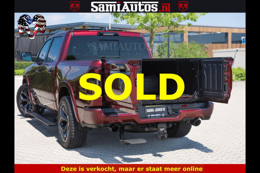 Dodge Ram DELMONICO | LIMITED NIGHT 5.7 V8 | BOM VOL | HUD | LUCHTVERING | MEEST LUXE DUBBELE CABINE | 5 PERSOONS | ROYALE STOELEN MET LUXE BEKLEDING | DC | GRIJSKENTEKEN | Z.G.A.N | EERSTE EIGENAAR | ORIGINELE NEDERLANDSE AUTO | | De specialist in Amerikaanse pick‑ups in Nederland en Europa.