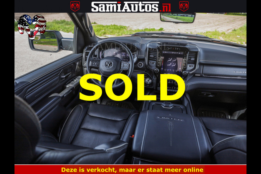 Dodge Ram DELMONICO | LIMITED NIGHT 5.7 V8 | BOM VOL | HUD | LUCHTVERING | MEEST LUXE DUBBELE CABINE | 5 PERSOONS | ROYALE STOELEN MET LUXE BEKLEDING | DC | GRIJSKENTEKEN | Z.G.A.N | EERSTE EIGENAAR | ORIGINELE NEDERLANDSE AUTO | | De specialist in Amerikaanse pick‑ups in Nederland en Europa.