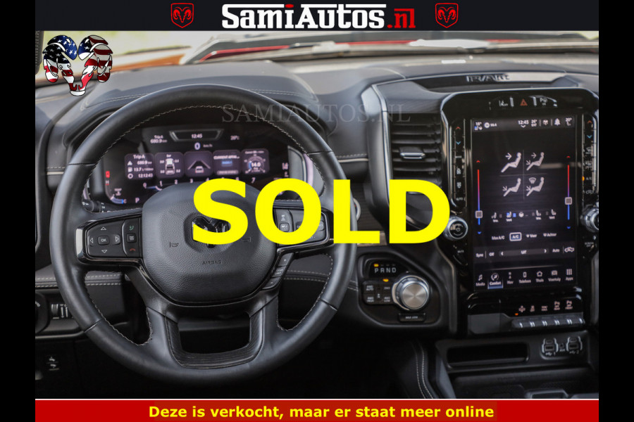 Dodge Ram DELMONICO | LIMITED NIGHT 5.7 V8 | BOM VOL | HUD | LUCHTVERING | MEEST LUXE DUBBELE CABINE | 5 PERSOONS | ROYALE STOELEN MET LUXE BEKLEDING | DC | GRIJSKENTEKEN | Z.G.A.N | EERSTE EIGENAAR | ORIGINELE NEDERLANDSE AUTO | | De specialist in Amerikaanse pick‑ups in Nederland en Europa.