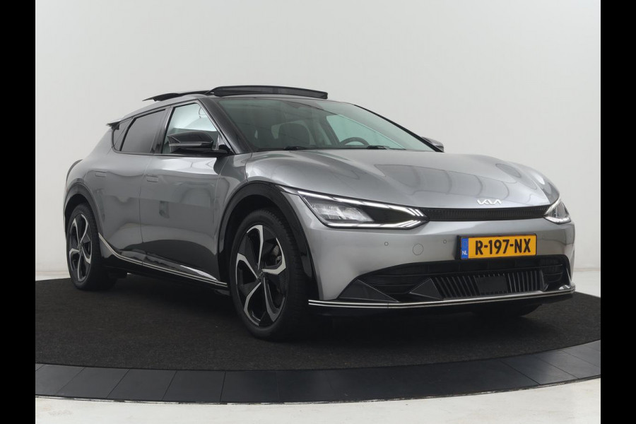 Kia Ev6 Plus Advanced 77.4 kWh | SOH 93,7% | Panoramadak | 360 camera | Stoel & stuurverwarming | Stoelkoeling | Adaptive cruise | Climate control | Navigatie | DAB+ | Bluetooth | Carplay | Sfeerverlichting | Keyless | Meridan surround | Side assist