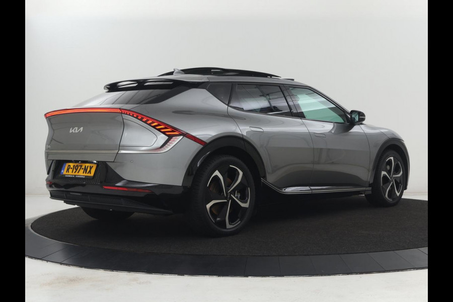 Kia Ev6 Plus Advanced 77.4 kWh | SOH 93,7% | Panoramadak | 360 camera | Stoel & stuurverwarming | Stoelkoeling | Adaptive cruise | Climate control | Navigatie | DAB+ | Bluetooth | Carplay | Sfeerverlichting | Keyless | Meridan surround | Side assist