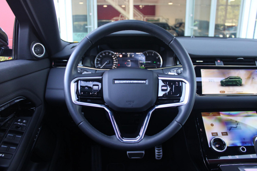 Land Rover Range Rover Evoque 1.5 P300e AWD 254PK R-DYNAMIC HSE | PANORAMISCH SCHUIF / KANTELDAK | ELEKTRISCH VERSTELBARE VOORSTOELEN / BESTUURDERSTOEL MET GEHEUGEN | LEDEREN BEKLEDING | VOORSTOELEN  VERWARMBAAR | 20" LICHTMETALEN VELGEN | KEYLESS ENTRY / START | DODEHOEK DETECTIE | EXTRA GETINTE ACHTERRUITEN | FULL LED KOPLAMPEN | LED ACHTERLICHTEN | ADAPTIVE CRUISE CONTROL | APPLE CARPLAY | ACHTERKLEP ELEKTRISCH BEDIENBAAR | MERIDIAN PREMIUM AUDIO SYSTEEM | RODE REMKLAUWEN |
