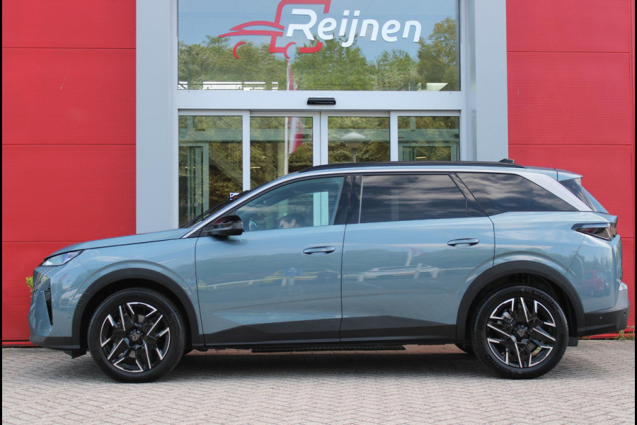 Peugeot 5008 1.2 Hybrid 145PK ALLURE 7p | 360° VISION & DRIVE ASSIST PACK: ANTI DIEFSTAL ALARM MET SUPERVEGRENDELING/VERWARMBAAR VOLLEDEREN STUURWIEL/VISEOPARK 360° HD CAMERA'S MET PARKEERHULP VOOR, BUITENSPIEGELS MET KANTELFUNCTIE BIJ HET ACHTERUITRIJDEN/ADAPTIVE CRUISE CONTROL MET STOP & GO FUNCTIE, REAR CROSS TRAFFIC ALERT, LANE CHANGE ASSIST, DODEHOEK DETECTIE, GROOTLICHT ASSISTENT | PANORAMIC NAVIGATION PACK: PEUGEOT PANORAMIC i-COCKPIT MET GEBOGEN EN ZWEVEND HD SCHERM/PEUGEOT 3D NAVIGATIE/SPRAAKHERKENNING/3-USB AANSLUITINGEN/DRAADLOZE TELEFOONLADER | SEAT PACK: AGR STOEL MET