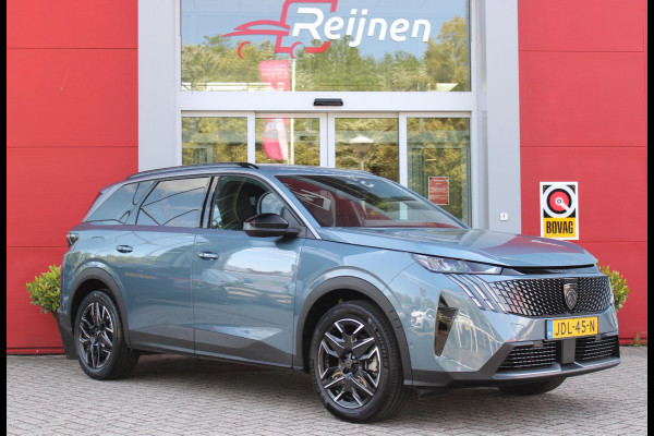 Peugeot 5008 1.2 Hybrid 145PK ALLURE 7p | 360° VISION & DRIVE ASSIST PACK: ANTI DIEFSTAL ALARM MET SUPERVEGRENDELING/VERWARMBAAR VOLLEDEREN STUURWIEL/VISEOPARK 360° HD CAMERA'S MET PARKEERHULP VOOR, BUITENSPIEGELS MET KANTELFUNCTIE BIJ HET ACHTERUITRIJDEN/ADAPTIVE CRUISE CONTROL MET STOP & GO FUNCTIE, REAR CROSS TRAFFIC ALERT, LANE CHANGE ASSIST, DODEHOEK DETECTIE, GROOTLICHT ASSISTENT | PANORAMIC NAVIGATION PACK: PEUGEOT PANORAMIC i-COCKPIT MET GEBOGEN EN ZWEVEND HD SCHERM/PEUGEOT 3D NAVIGATIE/SPRAAKHERKENNING/3-USB AANSLUITINGEN/DRAADLOZE TELEFOONLADER | SEAT PACK: AGR STOEL MET