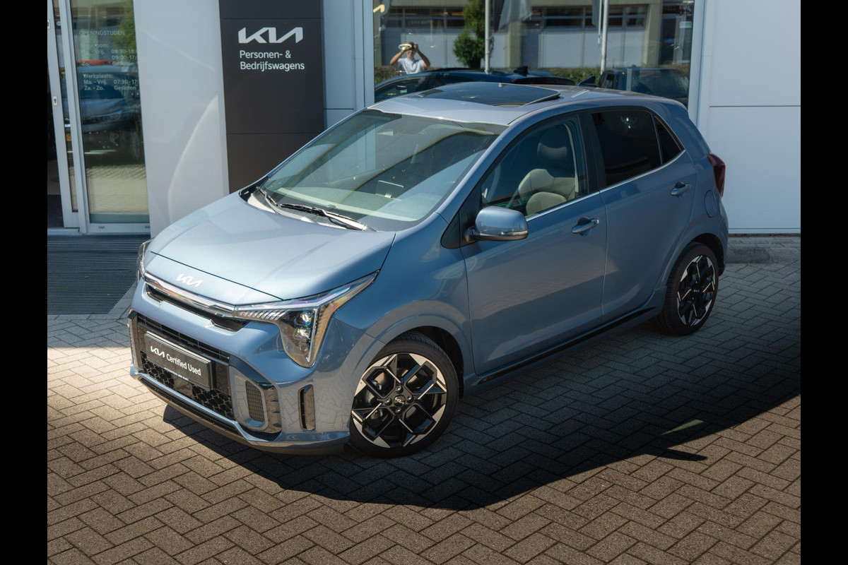 Kia Picanto 1.0 DPI GT-Line | Schuif/kanteldak | Stoel en stuurverwarming | Dode hoek assistent