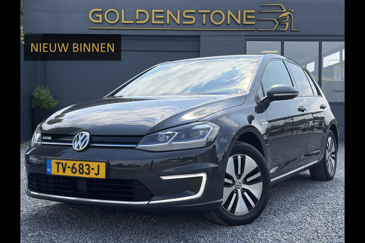 Volkswagen e-Golf e-Golf SOH 91.07%,Navi,Carplay,Camera,Stoelverwarming,Clima,Cruise,Pdc,Lm velgen,Dealer Onderhouden,N.A.P,Apk tot 11-2026