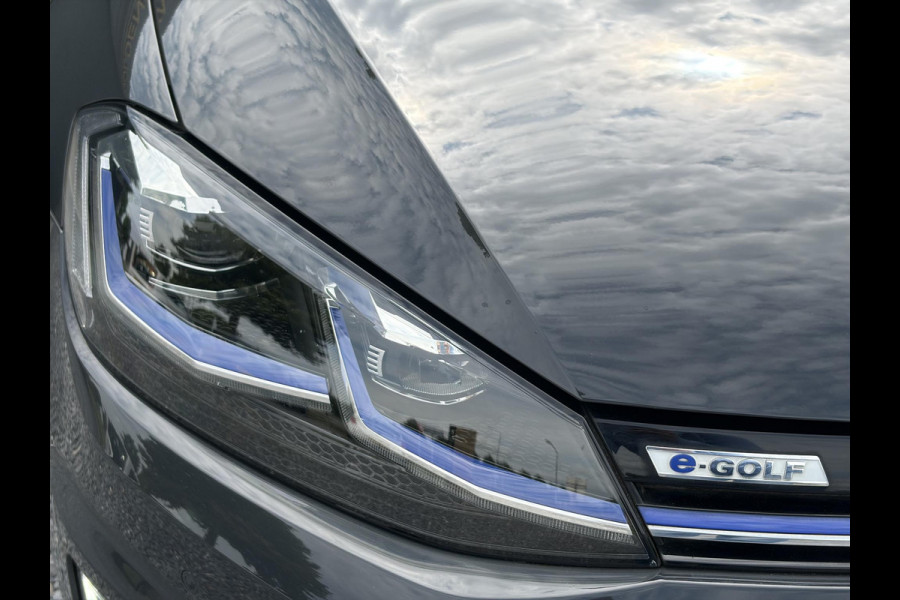 Volkswagen e-Golf e-Golf SOH 91.07%,Navi,Carplay,Camera,Stoelverwarming,Clima,Cruise,Pdc,Lm velgen,Dealer Onderhouden,N.A.P,Apk tot 11-2026