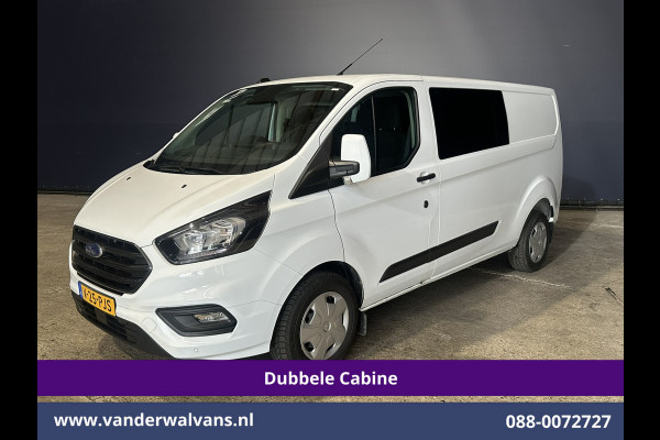 Ford Transit Custom 2.0 TDCI 131pk L2H1 Dubbele Cabine Euro6 Airco | 6-Zits | Cruisecontrol | 2550kg Trekhaak Verwarmde voorruit, Parkeersensoren