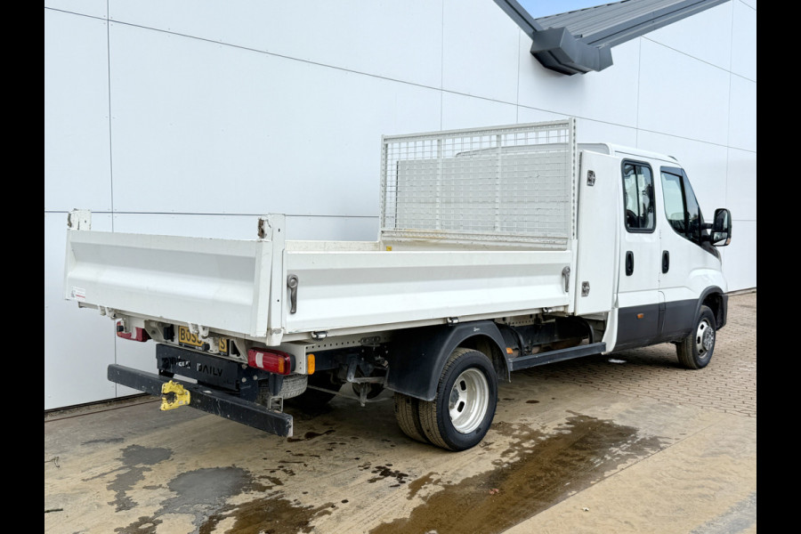 Iveco Daily 35C16 3.0 Dubbele Cabine Kipper Dubbellucht 3,5t Trekhaak 6 Stoelen Airco Cruise Control Benne Tipper