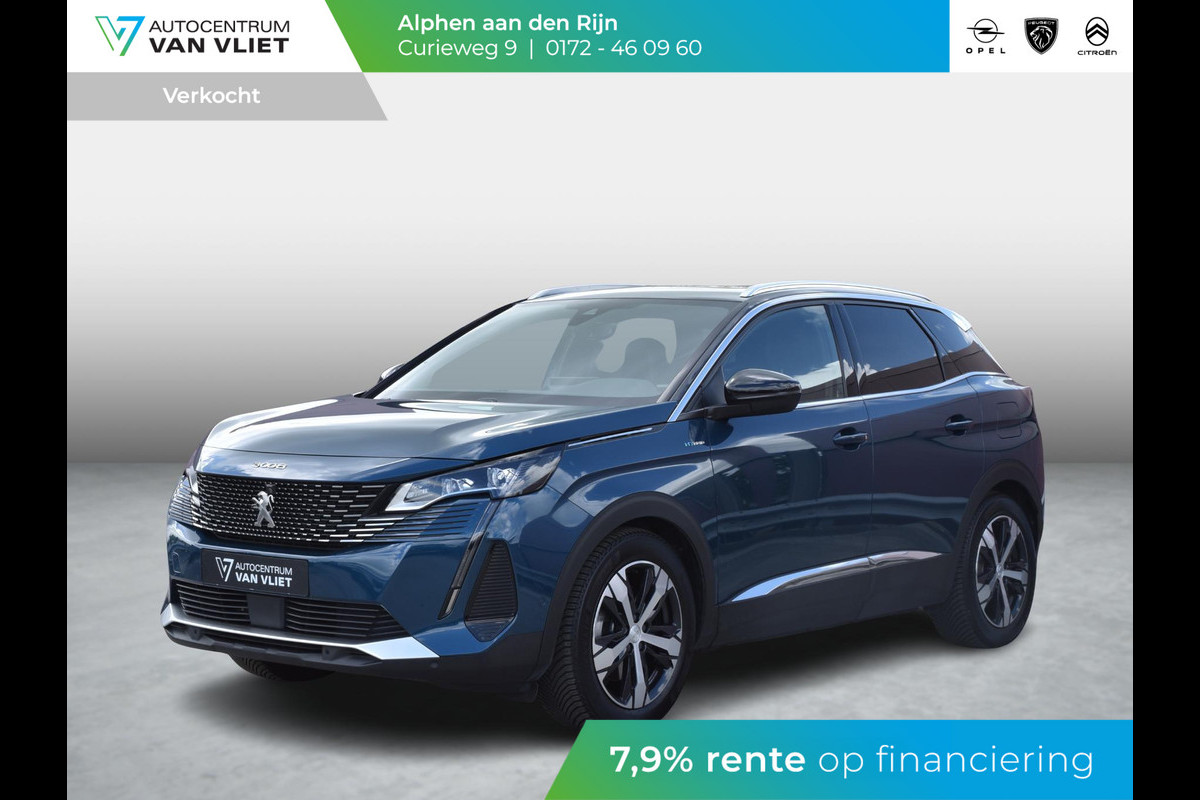 Peugeot 3008 1.6 HYbrid 225 Blue Lease GT TREKHAAK | CAMERA MET SENSOREN | NAVI & CARPLAY |