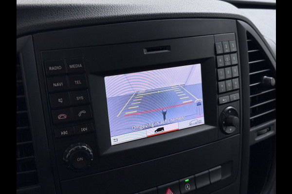 Mercedes-Benz Vito 114CDI Automaat Lang 2X Schuifdeur Trekhaak Imperiaal Navi Camera Cruise Control Airco Bluetooth Pdc Euro 6 Betonplex Vloer Wandbetimmering 1e Eigenaar Origineel Nederlandse Auto