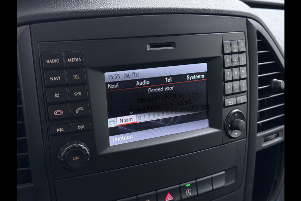 Mercedes-Benz Vito 114CDI Automaat Lang 2X Schuifdeur Trekhaak Imperiaal Navi Camera Cruise Control Airco Bluetooth Pdc Euro 6 Betonplex Vloer Wandbetimmering 1e Eigenaar Origineel Nederlandse Auto