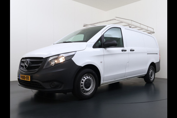 Mercedes-Benz Vito 114CDI Automaat Lang 2X Schuifdeur Trekhaak Imperiaal Navi Camera Cruise Control Airco Bluetooth Pdc Euro 6 Betonplex Vloer Wandbetimmering 1e Eigenaar Origineel Nederlandse Auto