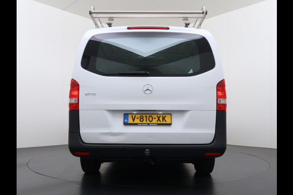 Mercedes-Benz Vito 114CDI Automaat Lang 2X Schuifdeur Trekhaak Imperiaal Navi Camera Cruise Control Airco Bluetooth Pdc Euro 6 Betonplex Vloer Wandbetimmering 1e Eigenaar Origineel Nederlandse Auto