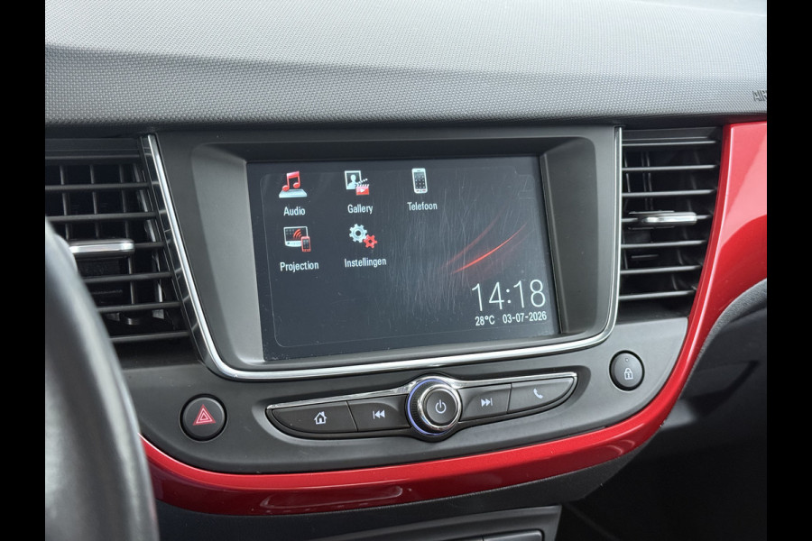 Opel Crossland 131PK Turbo GS Line Navi* Camera AGR Ergonomiezetel Apple Carplay Android Auto Cruise Control Airco Bluetooth Pdc Regen-Lichtsensor Lane Assist Lmv 16" Led Isofix ESP ABS 1e Eigenaar Dealeronderhouden Origineel Nederlandse Auto