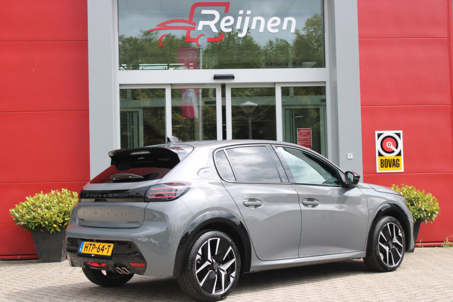 Peugeot 208 1.2 Hybrid 145PK AUTOMAAT GT | CAMERA VOOR + ACHTER | NAVIGATIE | DRAADLOZE APPLE CARPLAY/ANDROID AUTO | FULL LED KOPLAMPEN | LICHTMETALEN VELGEN 17" | DODEHOEK DETECTIE | DRAADLOZE TELEFOONLADER | KEYLESS ENTRY/START | DAB+ RADIO | ADAPTIVE CRUISE CONTROL |