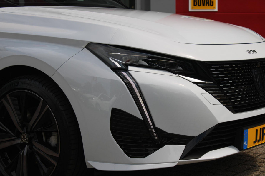 Peugeot 308 1.2 Hybrid 145PK AUTOMAAT GT | PANORAMA SCHUIF/KANTEL DAK | AFNEEMBARE TREKHAAK | NAVIGATIE | SENSATION PACK: FOCAL HIFI SYSTEM (PREMIUM HIFI SYSTEEM MET 10 SPEAKERS)/DRAADLOZE TELEFOONLADER | 360° VISION & DRIVE ASSIST PLUS PACK: ACHTERUITRIJCAMERA 360° VISEOPARK 3 (4 CAMERA'S)/PARKEERHULP VOOR EN ACHTER/ANTI DIEFSTAL ALARM/PEUGEOT i-COCKPIT MET CONFIGUREERBAAR 3D-INSTRUMENTENPANEEL/CLEAN CABIN | ALCANTARA EXECUTIVE PACK: BEKLEDING ALCANTARA/KUNSTLEDER INCL. ELEKTRISCH BEDIENBARE AGR STOEL EN MASSAGE OP BEIDE VOORSTOELEN | 18" LICHTMETALEN VELGEN "PORTLAND" | NAVIGATI