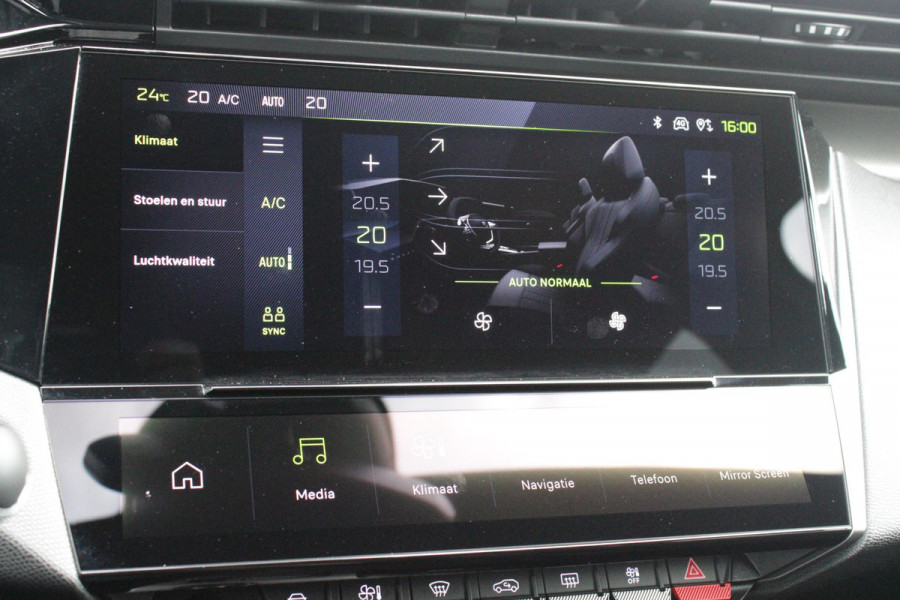 Peugeot 308 1.2 Hybrid 145PK AUTOMAAT GT | PANORAMA SCHUIF/KANTEL DAK | AFNEEMBARE TREKHAAK | NAVIGATIE | SENSATION PACK: FOCAL HIFI SYSTEM (PREMIUM HIFI SYSTEEM MET 10 SPEAKERS)/DRAADLOZE TELEFOONLADER | 360° VISION & DRIVE ASSIST PLUS PACK: ACHTERUITRIJCAMERA 360° VISEOPARK 3 (4 CAMERA'S)/PARKEERHULP VOOR EN ACHTER/ANTI DIEFSTAL ALARM/PEUGEOT i-COCKPIT MET CONFIGUREERBAAR 3D-INSTRUMENTENPANEEL/CLEAN CABIN | ALCANTARA EXECUTIVE PACK: BEKLEDING ALCANTARA/KUNSTLEDER INCL. ELEKTRISCH BEDIENBARE AGR STOEL EN MASSAGE OP BEIDE VOORSTOELEN | 18" LICHTMETALEN VELGEN "PORTLAND" | NAVIGATI