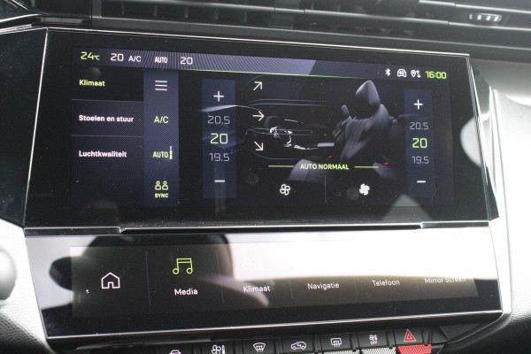 Peugeot 308 1.2 Hybrid 145PK AUTOMAAT GT | PANORAMA SCHUIF/KANTEL DAK | AFNEEMBARE TREKHAAK | NAVIGATIE | SENSATION PACK: FOCAL HIFI SYSTEM (PREMIUM HIFI SYSTEEM MET 10 SPEAKERS)/DRAADLOZE TELEFOONLADER | 360° VISION & DRIVE ASSIST PLUS PACK: ACHTERUITRIJCAMERA 360° VISEOPARK 3 (4 CAMERA'S)/PARKEERHULP VOOR EN ACHTER/ANTI DIEFSTAL ALARM/PEUGEOT i-COCKPIT MET CONFIGUREERBAAR 3D-INSTRUMENTENPANEEL/CLEAN CABIN | ALCANTARA EXECUTIVE PACK: BEKLEDING ALCANTARA/KUNSTLEDER INCL. ELEKTRISCH BEDIENBARE AGR STOEL EN MASSAGE OP BEIDE VOORSTOELEN | 18" LICHTMETALEN VELGEN "PORTLAND" | NAVIGATI