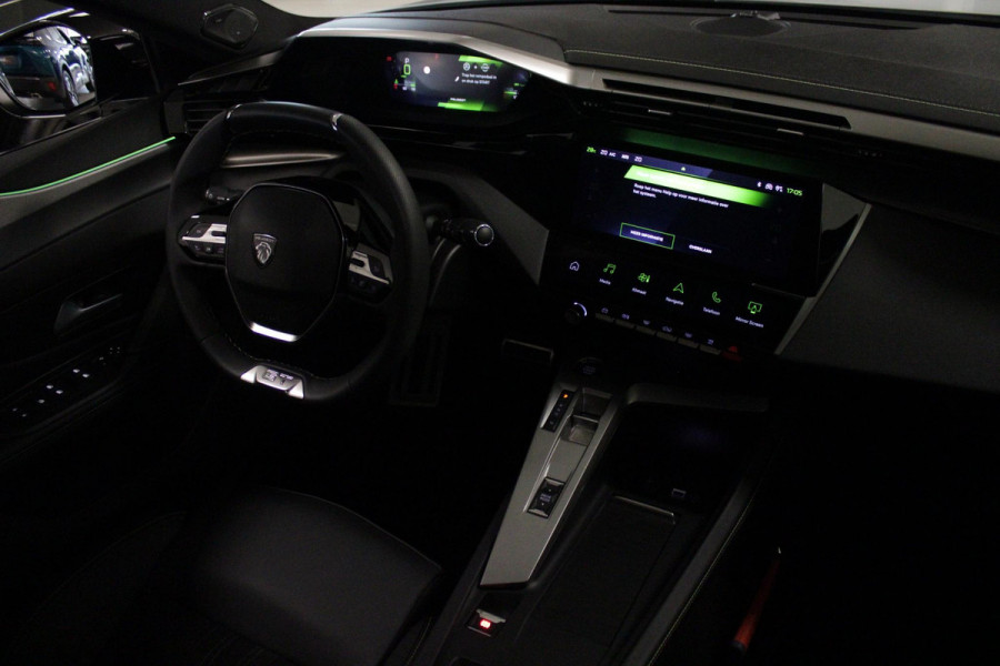 Peugeot 308 1.2 Hybrid 145PK AUTOMAAT GT | PANORAMA SCHUIF/KANTEL DAK | AFNEEMBARE TREKHAAK | NAVIGATIE | SENSATION PACK: FOCAL HIFI SYSTEM (PREMIUM HIFI SYSTEEM MET 10 SPEAKERS)/DRAADLOZE TELEFOONLADER | 360° VISION & DRIVE ASSIST PLUS PACK: ACHTERUITRIJCAMERA 360° VISEOPARK 3 (4 CAMERA'S)/PARKEERHULP VOOR EN ACHTER/ANTI DIEFSTAL ALARM/PEUGEOT i-COCKPIT MET CONFIGUREERBAAR 3D-INSTRUMENTENPANEEL/CLEAN CABIN | ALCANTARA EXECUTIVE PACK: BEKLEDING ALCANTARA/KUNSTLEDER INCL. ELEKTRISCH BEDIENBARE AGR STOEL EN MASSAGE OP BEIDE VOORSTOELEN | 18" LICHTMETALEN VELGEN "PORTLAND" | NAVIGATI