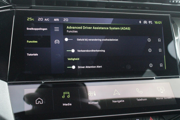 Peugeot 308 1.2 Hybrid 145PK AUTOMAAT GT | PANORAMA SCHUIF/KANTEL DAK | AFNEEMBARE TREKHAAK | NAVIGATIE | SENSATION PACK: FOCAL HIFI SYSTEM (PREMIUM HIFI SYSTEEM MET 10 SPEAKERS)/DRAADLOZE TELEFOONLADER | 360° VISION & DRIVE ASSIST PLUS PACK: ACHTERUITRIJCAMERA 360° VISEOPARK 3 (4 CAMERA'S)/PARKEERHULP VOOR EN ACHTER/ANTI DIEFSTAL ALARM/PEUGEOT i-COCKPIT MET CONFIGUREERBAAR 3D-INSTRUMENTENPANEEL/CLEAN CABIN | ALCANTARA EXECUTIVE PACK: BEKLEDING ALCANTARA/KUNSTLEDER INCL. ELEKTRISCH BEDIENBARE AGR STOEL EN MASSAGE OP BEIDE VOORSTOELEN | 18" LICHTMETALEN VELGEN "PORTLAND" | NAVIGATI