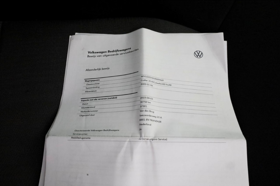 Volkswagen Crafter 35 2.0 TDI 140pk DSG Automaat Lowliner Bakwagen met laadklep 01-2022