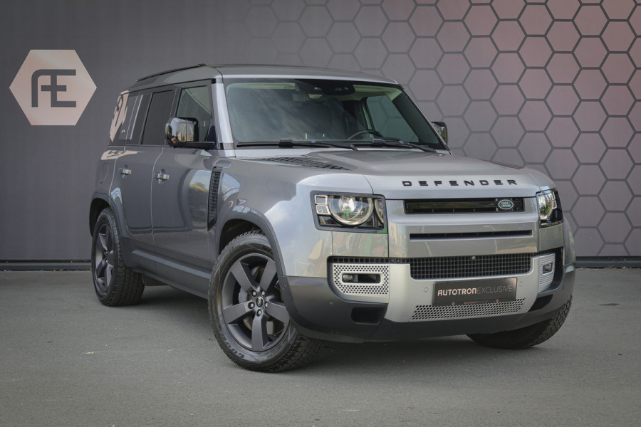 Land Rover Defender 110 P400e | PANORAMADAK | STOELVERWARMING | COLD CLIMATE PACK INCL. VOORRUIT EN STUURWIELVERWARMING | ELEK. TREKHAAK | LED KOPLA