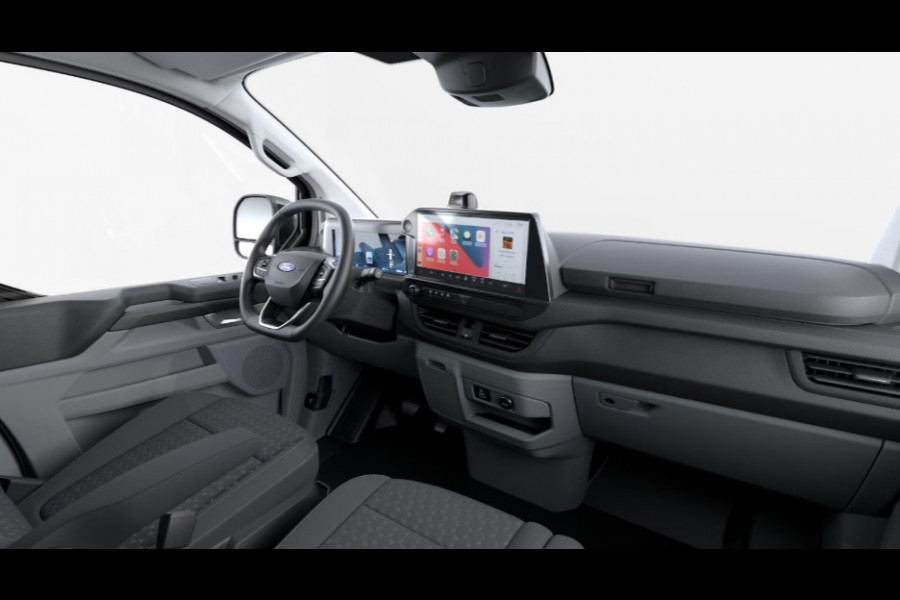 Ford E-Transit Cust. 340 L2H1 Limited 71 kWh | Adaptive Cruise Control |Inklapbare trekhaak | 17 inch Lichtmetalen Velgen | 2300kg trekgewicht | Verwarmbaar stuurwiel