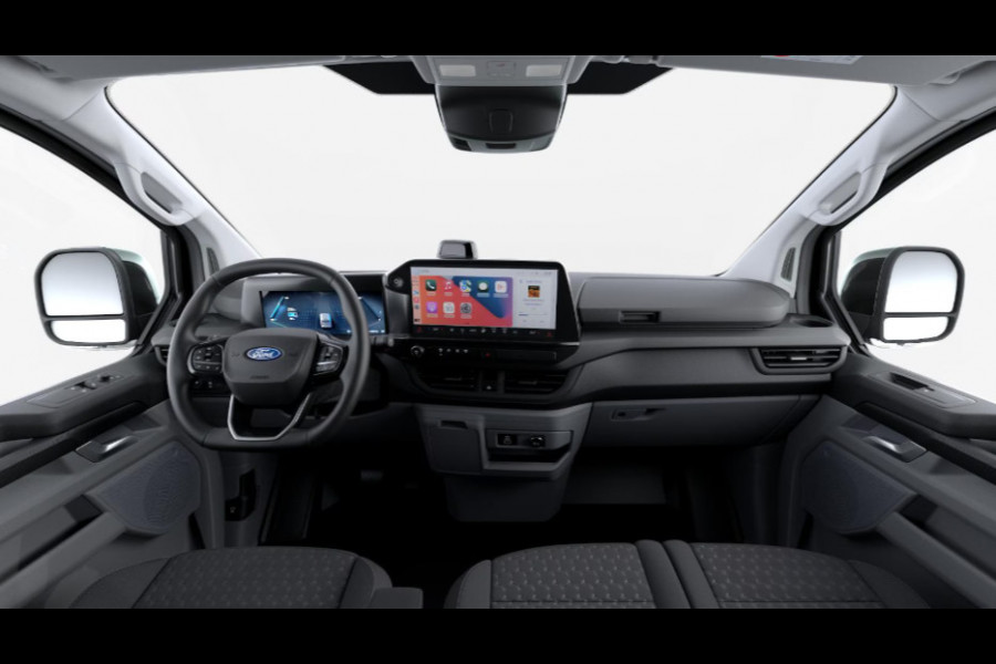 Ford E-Transit Cust. 340 L2H1 Limited 71 kWh | Adaptive Cruise Control |Inklapbare trekhaak | 17 inch Lichtmetalen Velgen | 2300kg trekgewicht | Verwarmbaar stuurwiel