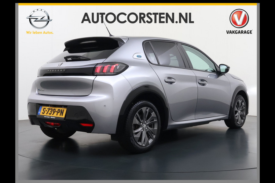 Peugeot e-208 EV 5Drs Allure Pack 50kWh SOH 90% 360°Camera Stoelverwarming 3D-Navi Ecc Pdc Apple Carplay Android Auto Keyless Cruise Control Regen-Lichtsensor Privacy Glas Lmv Led Lane Assist Isofix DAB Bluetooth