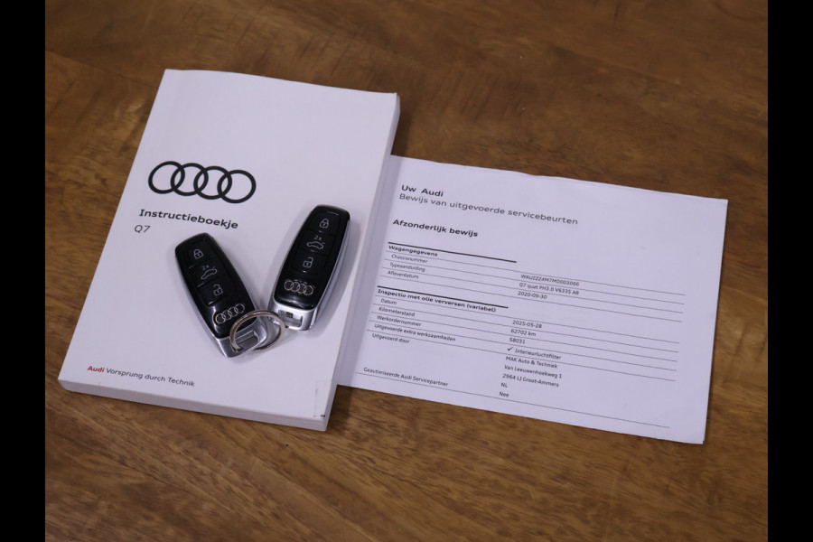Audi Q7 60 TFSI e quattro Competition S-LINE [RS ZETELS, PANORAMADAK, CAMERA, TREKHAAK, APPLE CARPLAY, ANDROID AUTO, BANG&OLUFSEN SOUND, RS SPORTSTOELEN, NIEUWSTAAT]