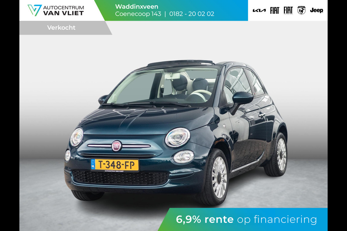 Fiat 500C Hybrid Club | Airco | Cruise | PDC | Apple Carplay | Kap Beige | Ambiance Ivoor