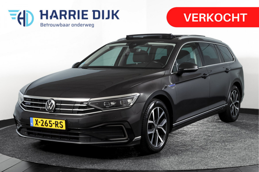Volkswagen Passat Variant 1.4 TSI PHEV GTE Business Automaat | S/K-Panodak | Adapt. Cruise | Stoel-+Stuurverw. | PDC | 360 Camera | NAV + App. Connect | ECC | Elek. Trekhaak | Elek. Klep | LM 17" |