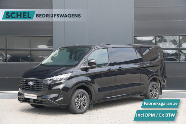 Ford Transit Custom 320 2.0 TDCI L2H1 Limited 170pk - 1+1 Stoelopstelling - 2x Schuifdeur - Adaptive Cruise - Verwarmd stuur - Blind spot - Navigati